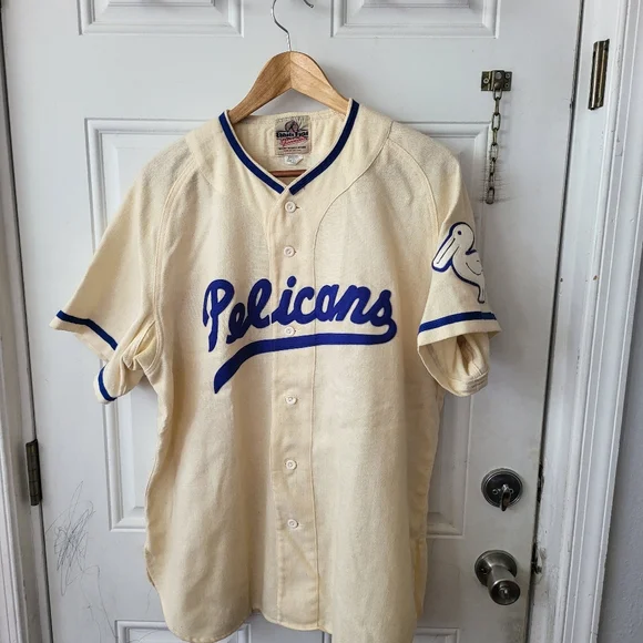 Vintage Ebbets Field Flannels New Orlean Pelicans Baseball Jersey Negro  Leagues